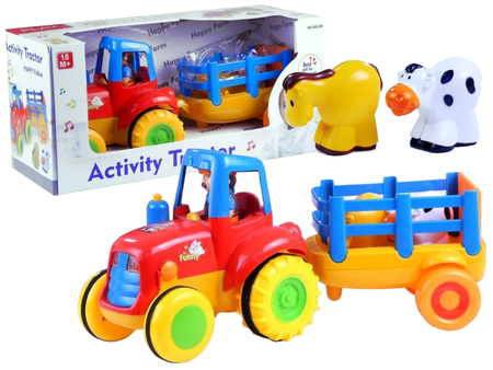 Traktor mit Anhänger Schlepper Spielzeug mit Soundeffekten
