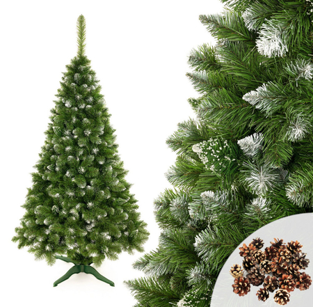 Weihnachtsbaum Diamond Pine 3D 150cm Schnee, Glitzer