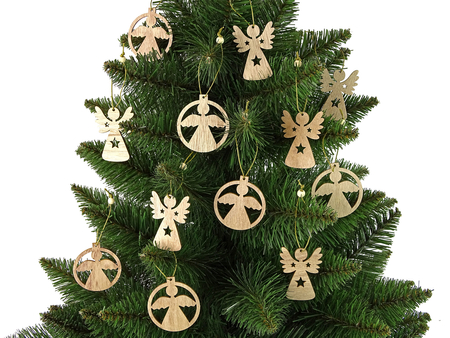 Weihnachtsengel aus Holz Bomb Christmas Tree Ornament