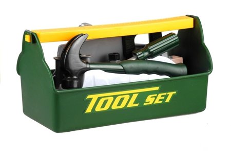 Werkzeugkasten für kleinen Heimwerker Set Werkzeuge Hammer Schrauben Set