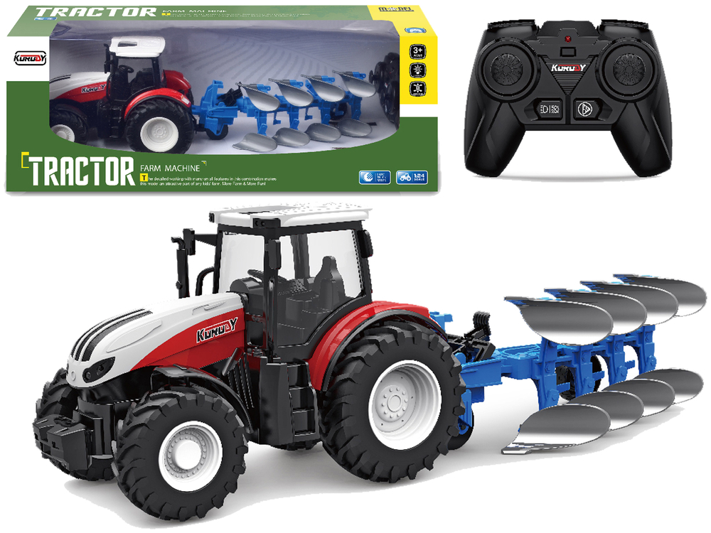 2.4 G Ferngesteuerter Traktor Blauer Pflug, Spielzeug \ R/C Spielzeug  Spielzeug \ Traktoren