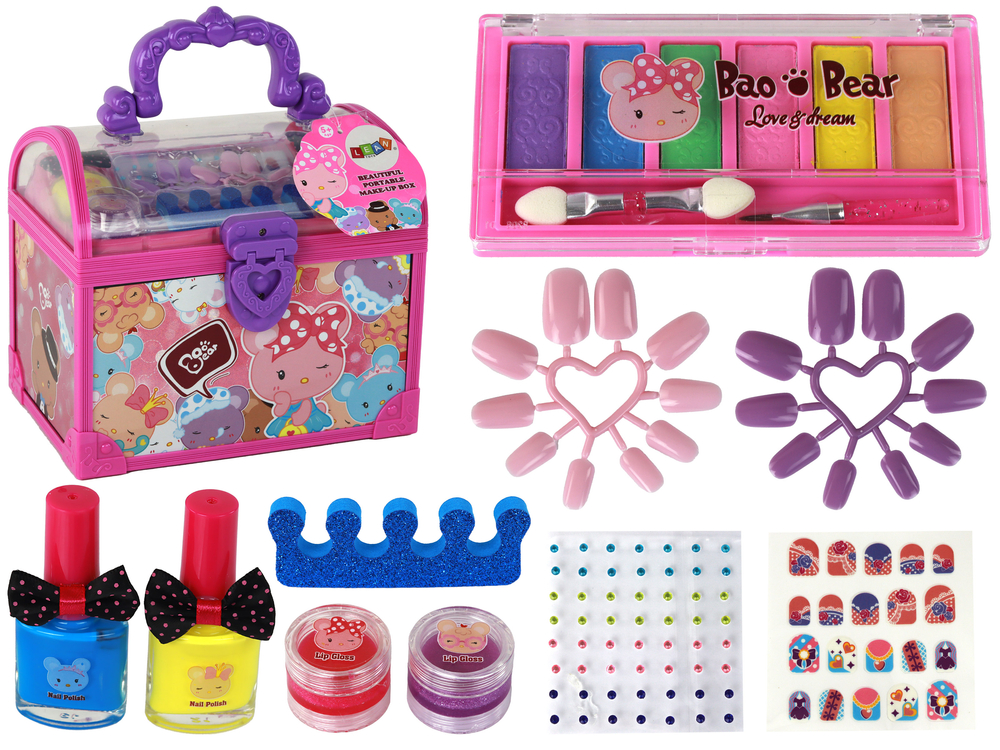 Kinder-Makeup-Set Kofferraum Rosa