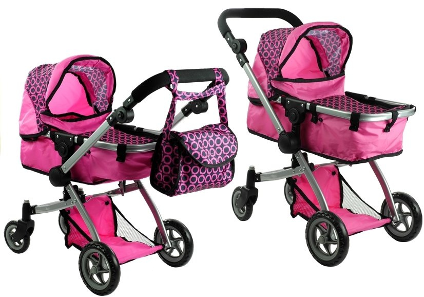 Puppenwagen Für Kinder - Klappbarer Kinderwagen Mit Sonnendach Für Puppen