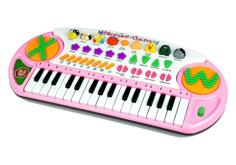 Kinder Piano Keyboard Klavier Musikinstrument 32 Tasten Rosa
