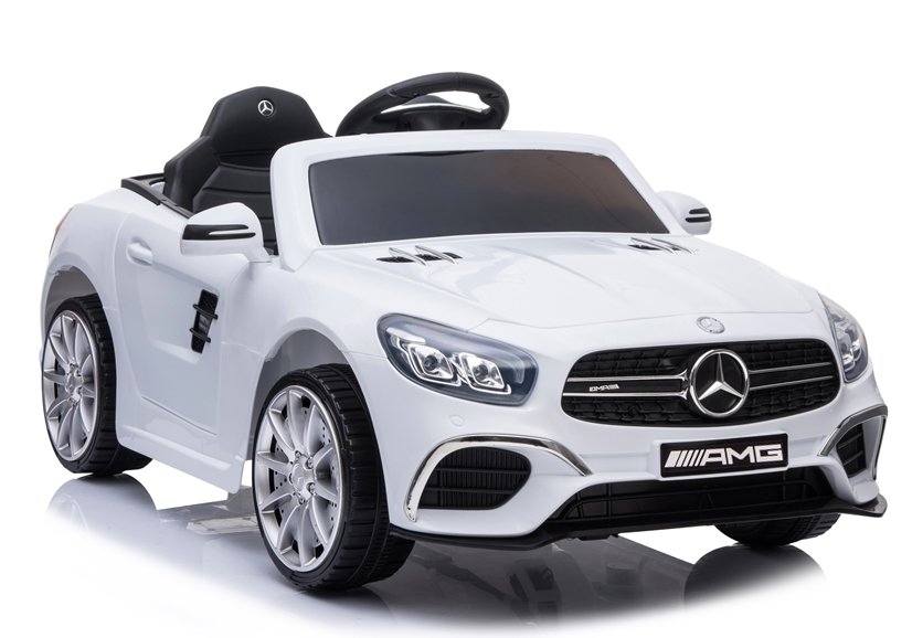 Kinderauto Kinderfahrzeug Kinder Elektroauto weiß Neu Mercedes SL400 Eva Räder 