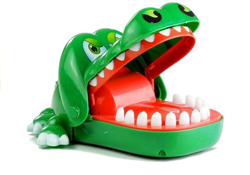 Dr Gator Schnapp Spiel Reaktion Krokodil  Geschicklichkeit Zahn Zahnarzt Neu OVP 