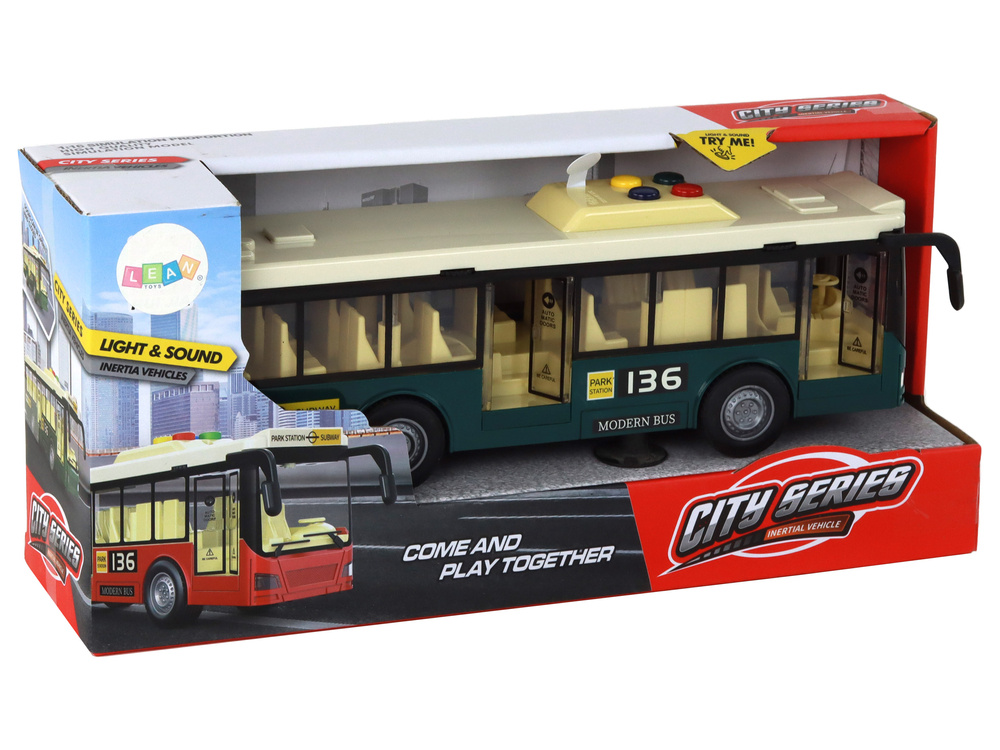 MagiDeal Stadtbus Spielzeug Mit Licht & Sound - Robustes Lernspielzeug Für Kinder