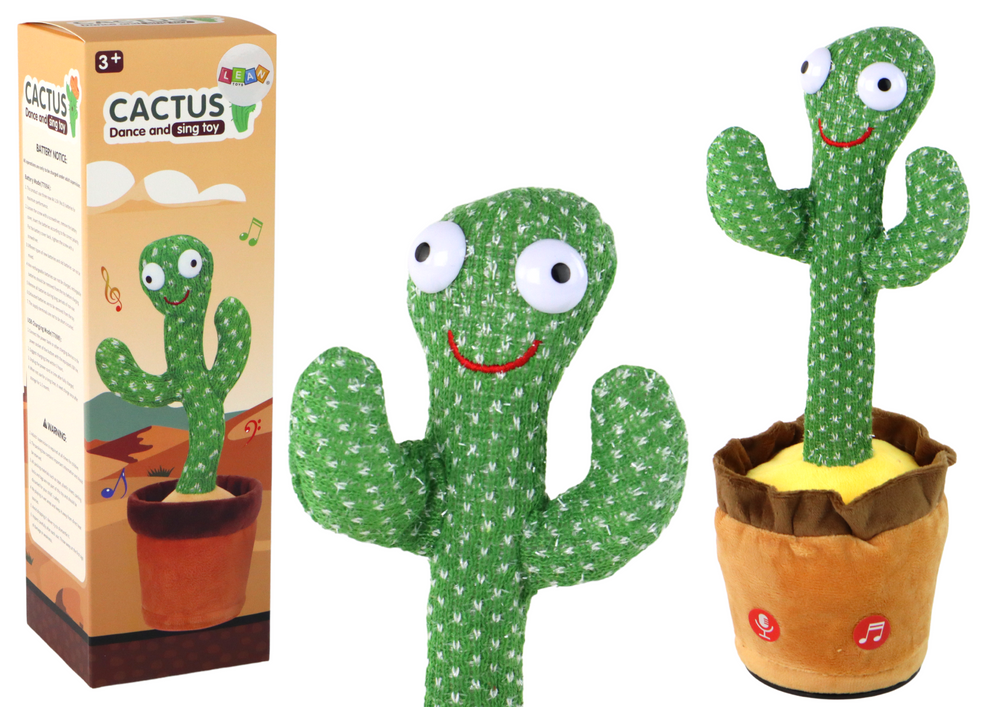 Tanzender Kaktus, spielendes und leuchtendes interaktives