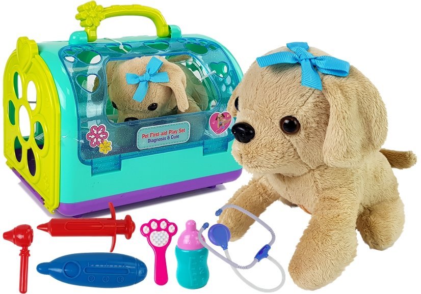 TierarztSet mit Hund und Transporter Spielzeug \ Arztsets