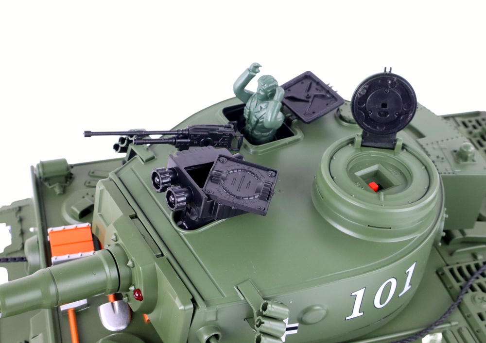 BAUBAUPLAY 1:64 Mini RC Panzer - 2.4Ghz Fernsteuerung Mit Drehbarem Turm & Infrarot Kampfsystem