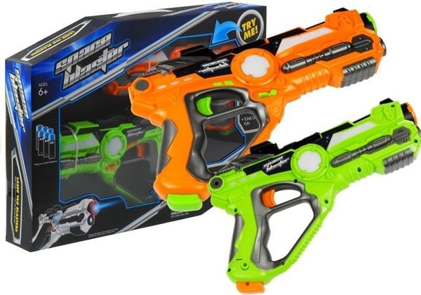 2 Laserpistole Laser tag Paintball Spielzeug für Kinder 6+ Pistole Spielzeug