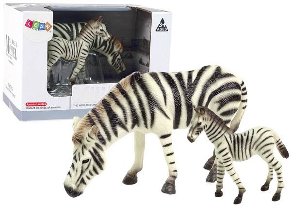 2er-Set Figuren Zebra mit Jungtier Serie Tiere der Welt