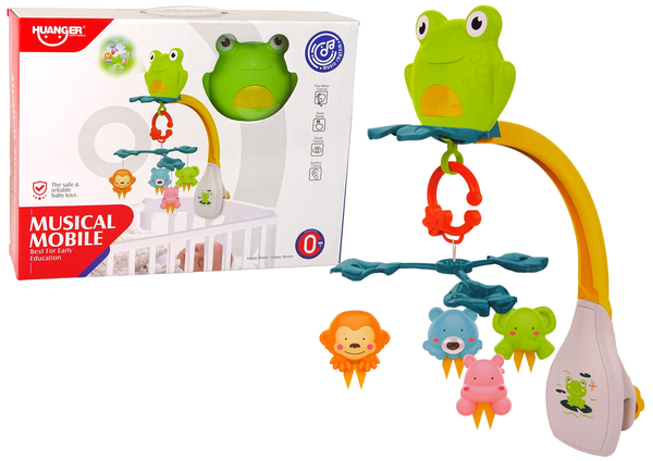 Animal Green Frog Melodie Kinderbett Karussell