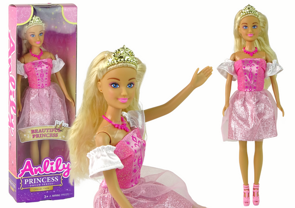 Anlily Princess Puppe Prinzessin Pink Queen