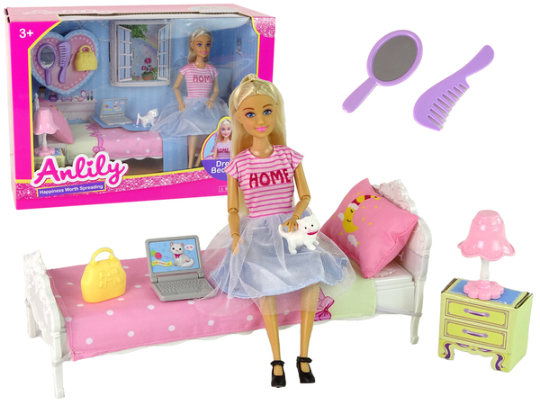 Anlily Puppe im Schlafzimmer Zubehör Möbel für Kinder