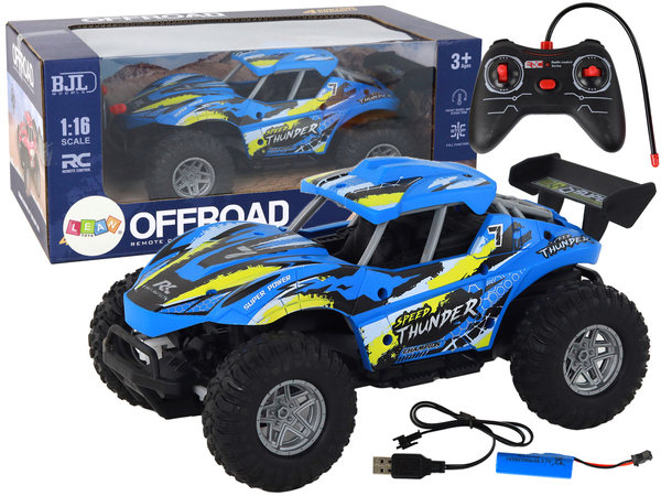 Auto 1:16 Ferngesteuertes Off-Road Off-Road RC Auto Blau