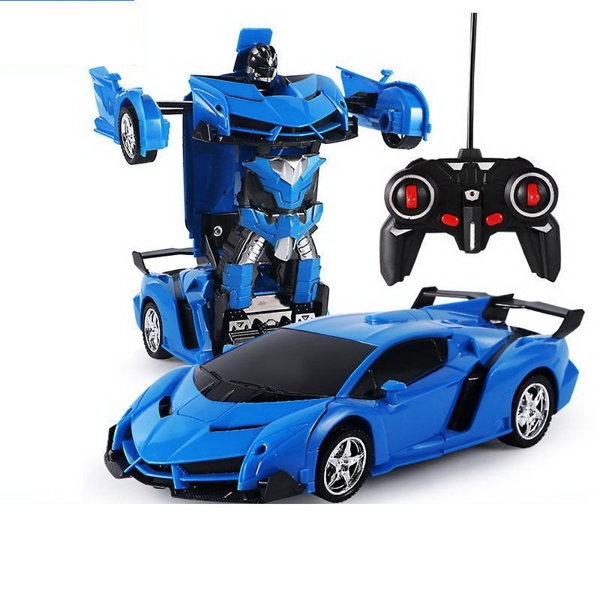 Auto-Roboter-Transformator + Fernsteuerung Deformiertes Auto 2in1 Multifunktional Blau