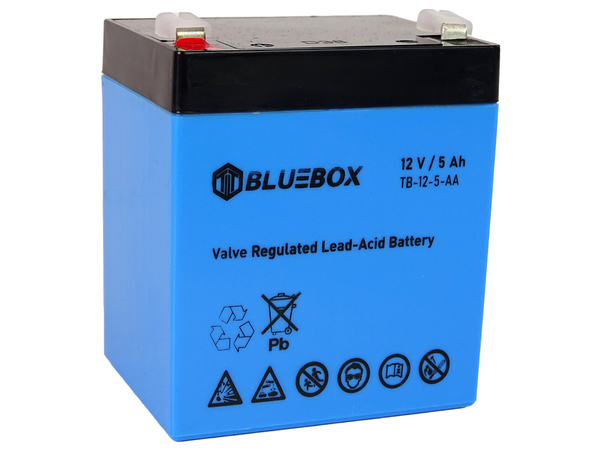 BLUEBOX VRLA AGM 12V 5Ah Gel-Batterie für Autobatterien