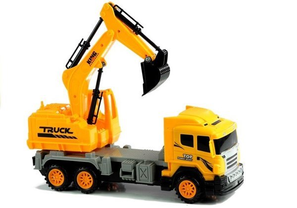 Bagger Raupenbagger Baufahrzeug für Kinder 3+ Spielzeug Fahrzeug