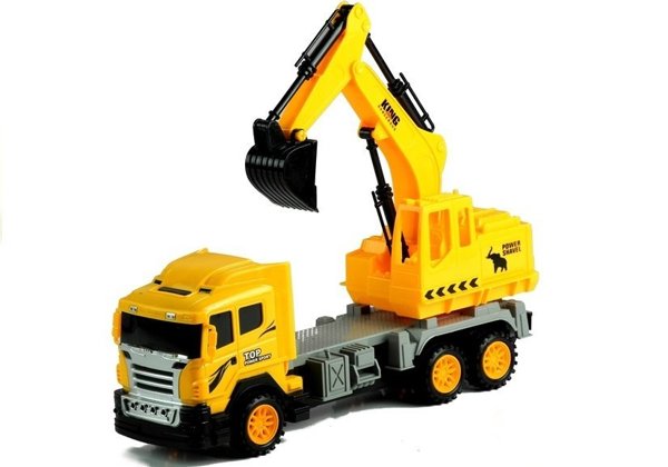 Bagger Raupenbagger Baufahrzeug für Kinder 3+ Spielzeug Fahrzeug