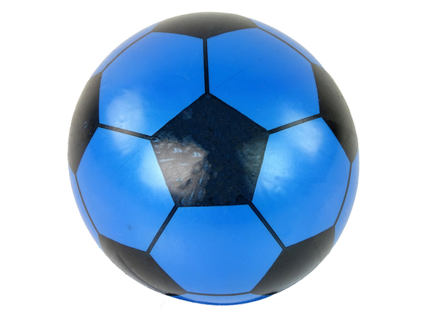 Ball Blau Schwarz Gummi Groß 23 cm Leicht