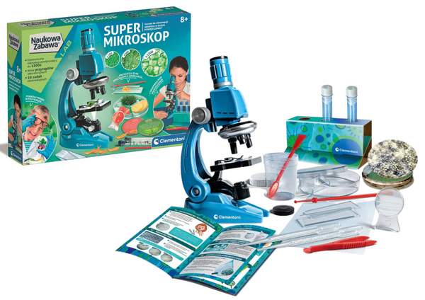 Clementoni 50755 Super-Mikroskop-Set für wissenschaftlichen Spaß