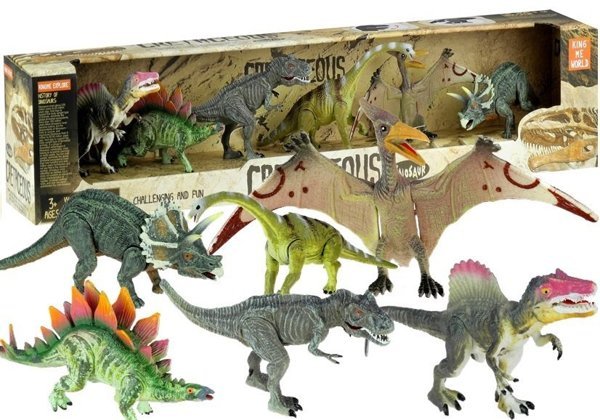 Dinosaurier Set 6 Stücke Pterodactylus Stegosaurus Triceratops Spielzeug Kinder