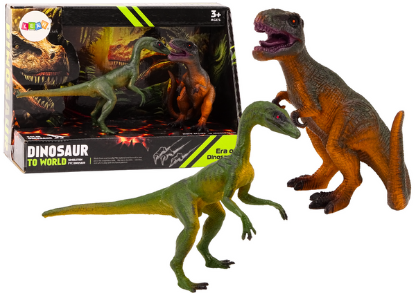 Dinosaurierfiguren Tyrannosaurus Compsognathus 2er Set