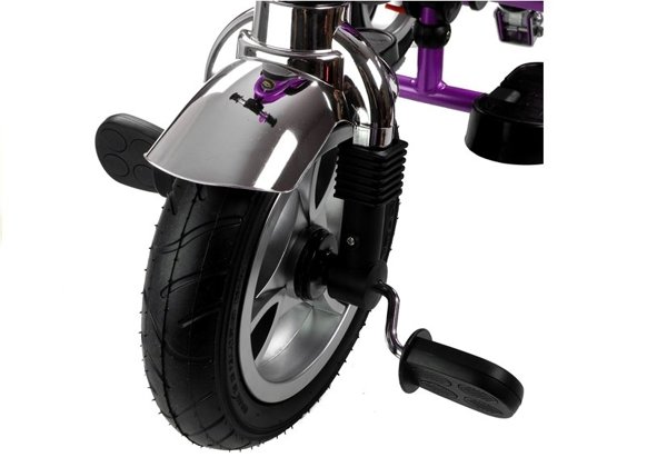 Dreirad PRO600 Violett Lenkstange Sonnenschutzdach Stoßdämpfer Dreirad
