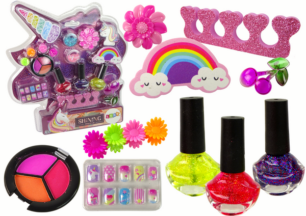 Einhorn-Nagelkunst-Make-up-Set