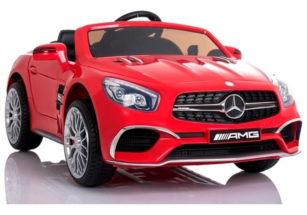 Elektrische Fahrt auf Auto Mercedes SL65 Rot LCD