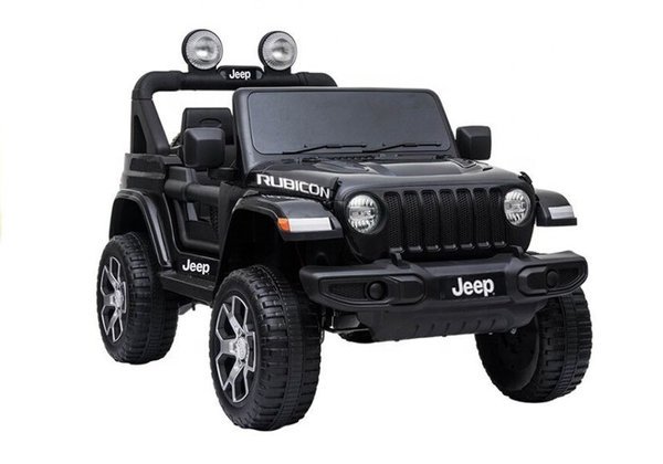 Elektro-Ride-On Jeep Rubicon 4x4 Schwarz