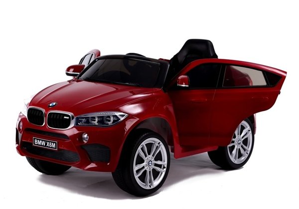 Elektroauto BMW X6 Rot lackiert Kinerfahrzeug Ledersitz EVA-Reifen Auto