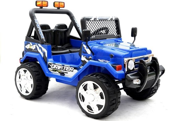 Elektroauto Für Kinder JEEP Raptor Blau 2x45W Off-Road mit Fernsteuerung Auto