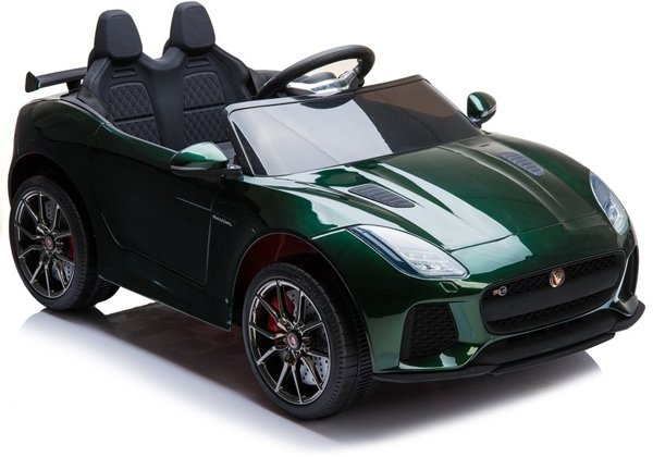 Elektroauto Jaguar F-Type Grün lackiert EVA-Reifen Ledersitz Auto