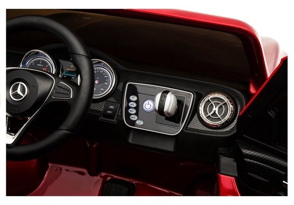 Elektroauto Mercedes X Rot lackiert EVA-Reifen Ledersitz Kinderfahrzeug 