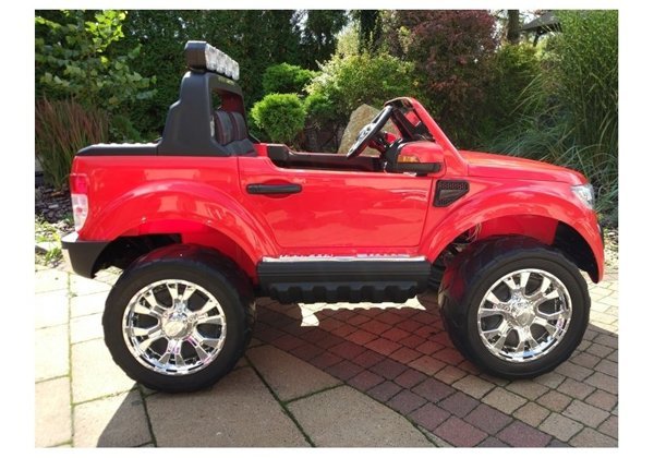 Elektroauto für Kinder Ford Ranger EVA-Reifen Rot 4x4 Auto für Kinder MP3