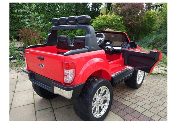 Elektroauto für Kinder Ford Ranger EVA-Reifen Rot 4x4 Auto für Kinder MP3