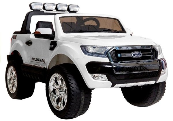 Elektroauto für Kinder Ford Ranger Weiß 4x45W 2x12V7Ah LCD Panel EVA-Reifen