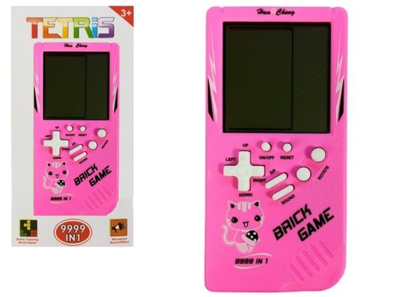 Elektronisches Spiel Tetris Brick Game Pink