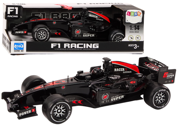 F1-Sportwagen-Rennfahrer, 1:14, schwarze Geräusche