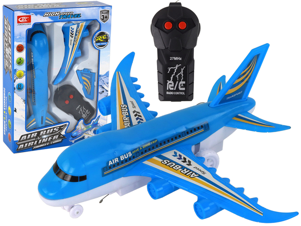 Ferngesteuertes Flugzeug R/C Lichter Blau DIY