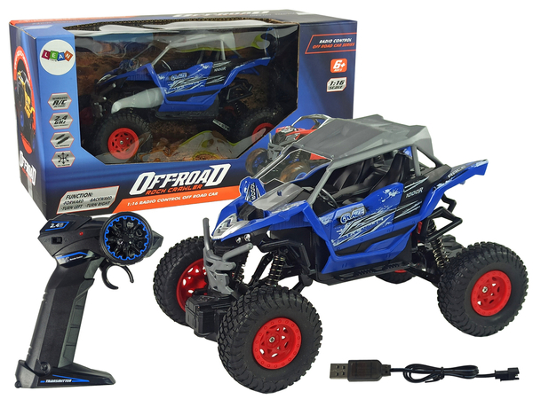 Ferngesteuertes Off-Road-Fahrzeug 2,4 GHz 1:16 Blau