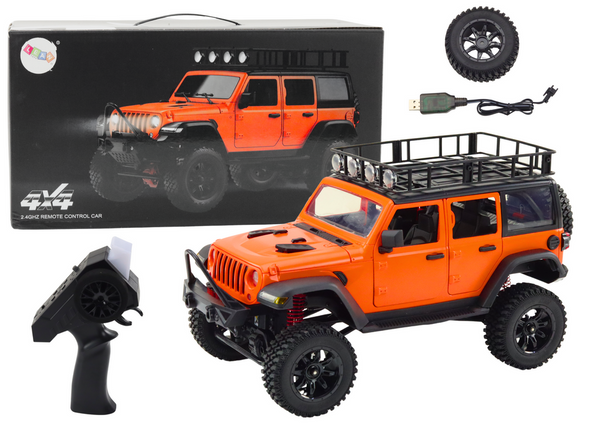 Ferngesteuertes RC-Geländewagen 2,4G 4x4-Antrieb Orange