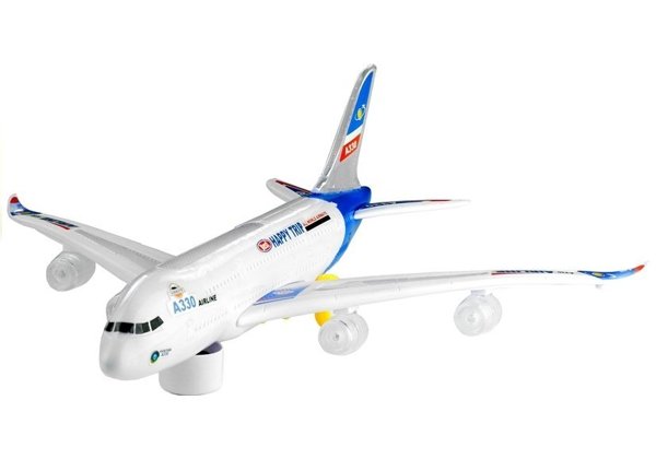 Flugzeug 45 cm Bump n Go Sound&Licht Spielzeug Passagierflugzeug