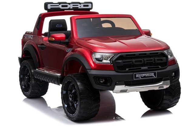 Ford Raptor DK-F150R Rot lackiert Ledersitz EVA-Reifen Stoßdämpfer 2x45W Auto