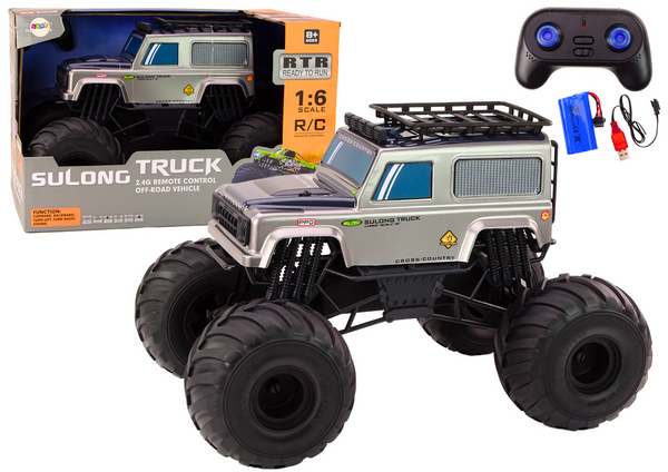 Großer ferngesteuerter Offroad-SUV 2.4G RC 1:6 Grau