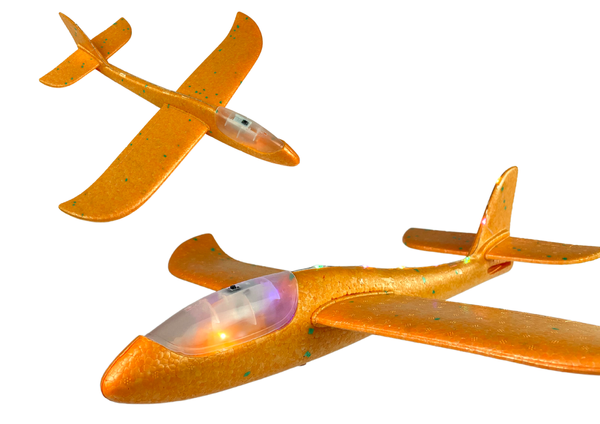 Großes Segelflugzeug aus Styropor Orange