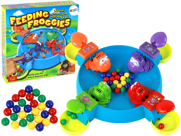 Hungry Frogs Arcade-Spiel Füttere den Frosch mit den Eiern