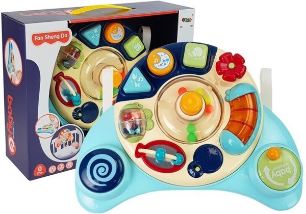 Interaktive Babytafel Spielzeug Musik Tier Blau